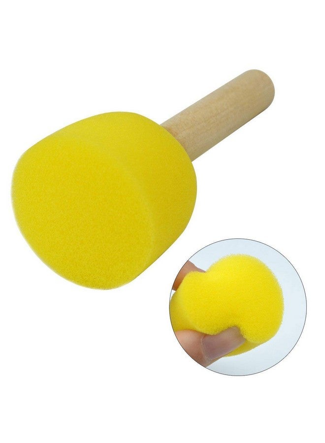 WAFJAMF 40-Pieces Assorted Size Round Sponges Brush Set, Paint Tools For Kids  - Image 3