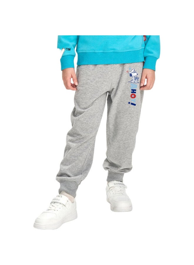 Snoopy Boys' Casual Sports Pants Spring/Autumn Big Boys' Sailor/Gray 150 - Image 1