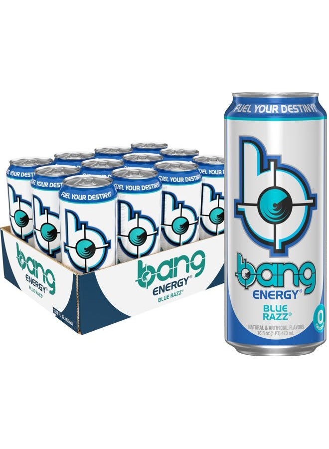 Bang VPX , Blue Razz, 16 Fl Oz (12 Count) - Image 1