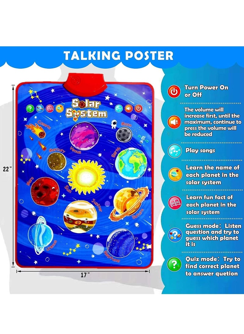 UKR UKR Educational Toys Talking Poster - Solar System Theme | Best Musical Learning Toy for Toddlers and Babies  - Image 3