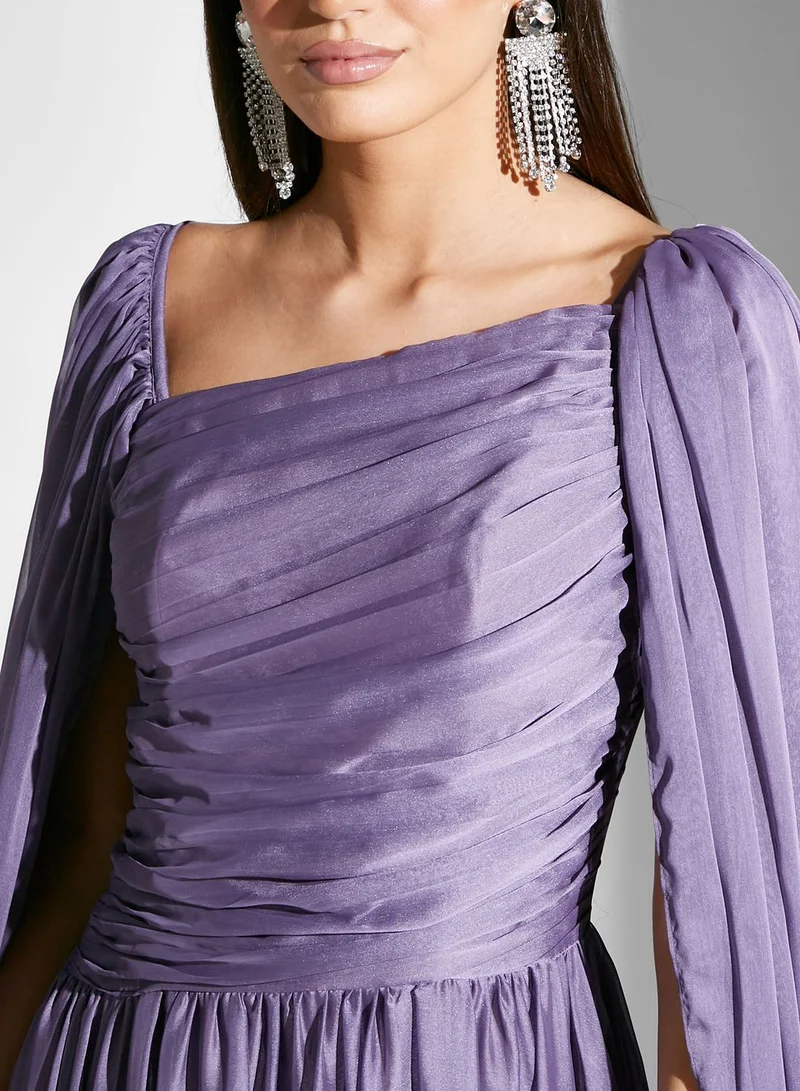 Namshi x Exaggerated Slit Sleeve Gown