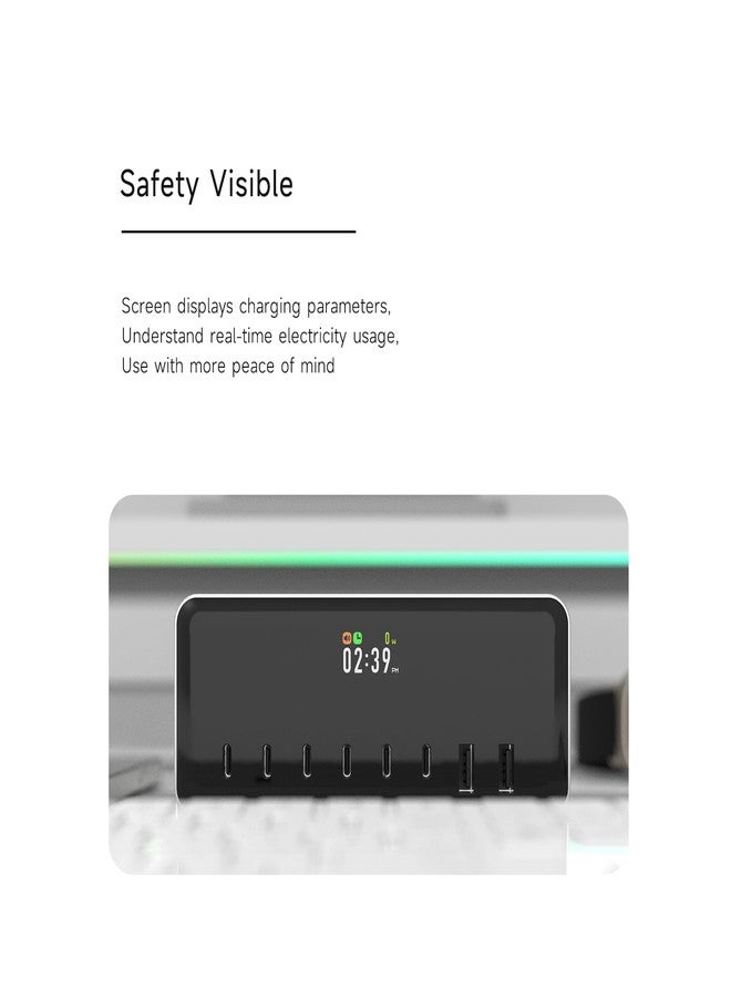 اي اس دي تي محطة الطاقة الفائقة المكتبية ISDT MASS2 بقدرة 200 واط، مخرج طاقة 200 واط، 6 منافذ USB-C، تحكم عبر تطبيق، توزيع ذكي للطاقة، شاشة عرض، تبريد نشط - Image 5