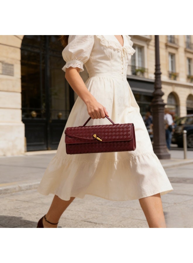 بوتيغا فينيتا Bottegaveneta Women Camera Bag Intrecciato Long Clutch Top Handle Bag 30.5 cm 0 ml