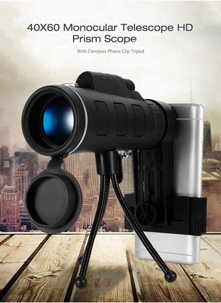 Generic Monocular 40X60 High-Performance, True Magnification 16X Vision Support Mobile Phone Camera Telescope For Bird Watching Hunting Camping little surprise  - Image 1