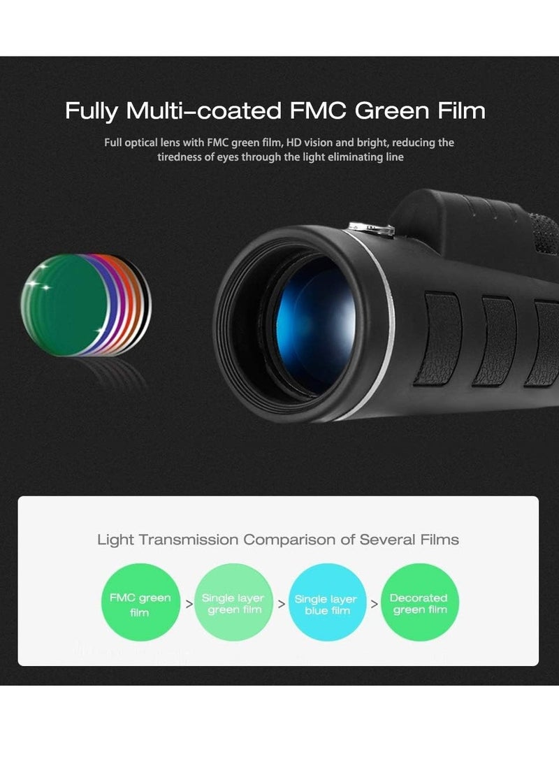 Monocular 40X60 High-Performance, True Magnification 16X Vision Support Mobile Phone Camera Telescope For Bird Watching Hunting Camping little surprise