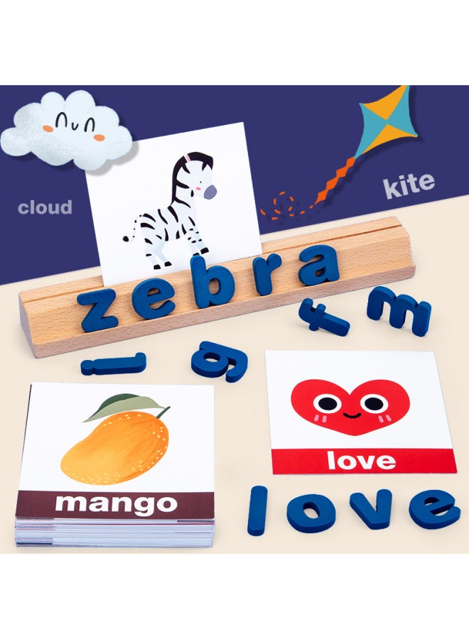 Hot Word Spelling Game English 26-letter Early Childhood Education Cognitive Spelling Practice Figure Reading Early Childhood Education Toys-Color:Spell Word Toy - Image 2