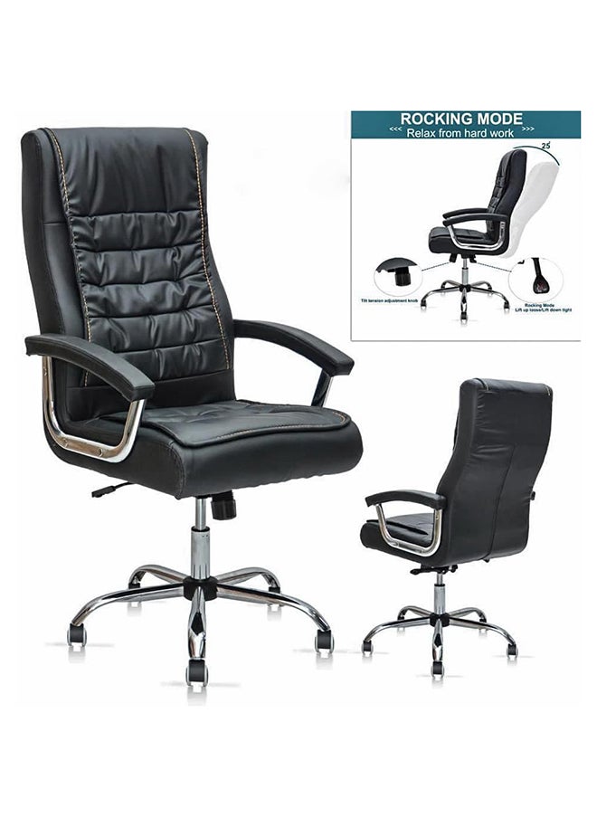MAF furniture Ergonomic Office Chair Ergonomic Computer Desk Chair For Office And Gaming With Headrest, Back Comfort And Lumbar Support Maf-6741– Black  - Image 2