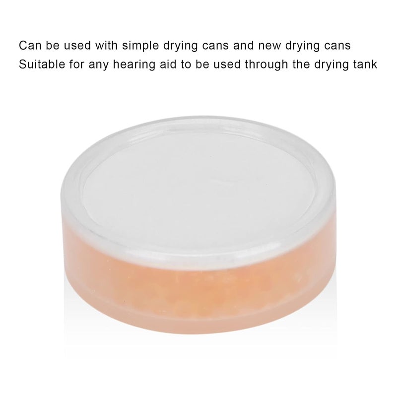 klarako Hearing Aid Drying Capsules, Hearing Aid Drying Cake Hearing Aid Desiccant Hearing Aid Drying Cake Cochlear Implant Accessories Orange Desiccant Hearing Aid Drying Capsules - Image 4