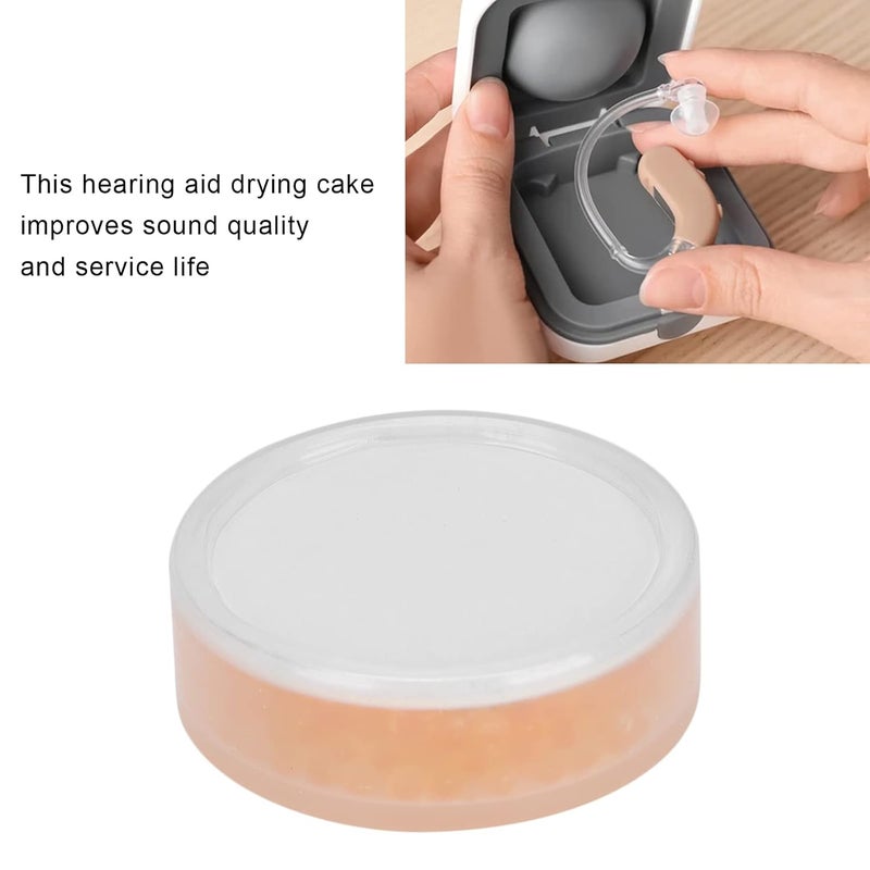 klarako Hearing Aid Drying Capsules, Hearing Aid Drying Cake Hearing Aid Desiccant Hearing Aid Drying Cake Cochlear Implant Accessories Orange Desiccant Hearing Aid Drying Capsules - Image 2