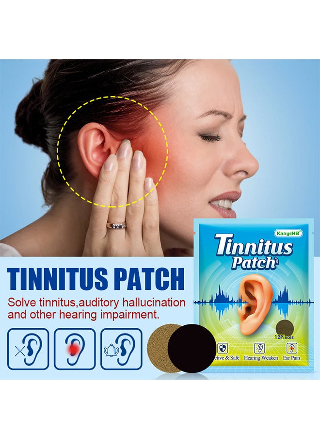 KanyeHB Tinnitus Relief Patches - Ear Patches For Tinnitus - Tinnitus Patch Carsickness Patch All Natural Patch Boost Blood Circulation 24 PCS  - Image 3