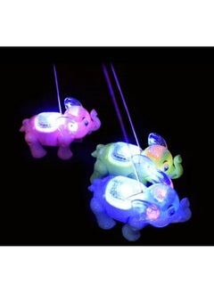 Manos Manos Walking Clever Elephant 3D Musical Toy with Light and Sound (Random Color) Plastic Material Toy  - Image 5