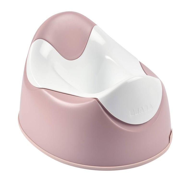 BÉABA - Baby's Training Potty - Ergonomic Baby Potty - Non-slip - Hygienic - Easy care - Handgrips on the seat - Made In France - Pink - Image 1