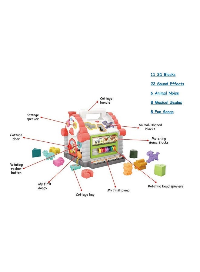 سمارت كرافت لعبة تعليمية مرحة ملونة وجذابة، منزل تعليمي - هدية عيد ميلاد للأطفال من عمر 2 إلى 3 سنوات - متعدد الألوان - Image 3