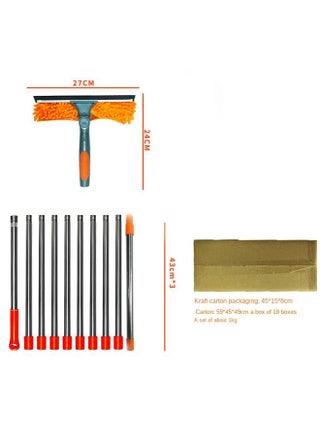 Cross-border Hot Selling Two-in-One Window Cleaning Scraper Wipe Glass Artifact Cleaning Special Double-sided High-rise Glass Wipe - pzsku/Z71C87B6E446D44B68B47Z/45/_/1738429289/ae032528-e185-4d20-8bba-5f6f96de0b12