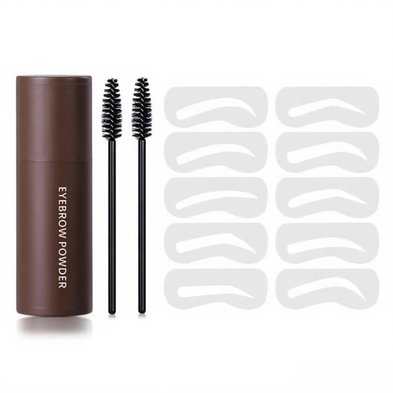 Eyebrow Kit: 3 Brown Shades - Waterproof Long-Lasting Color, Easy-To-Use Essential Tools, Compact Travel-Friendly Brow Shaping Set for On-The-Go Makeup Touch-Ups - Image 1