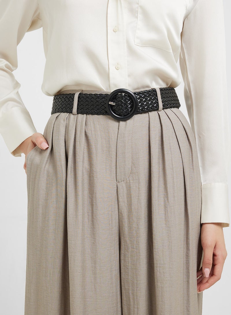 Ginger Round Buckle Woven Belt  - Image 3