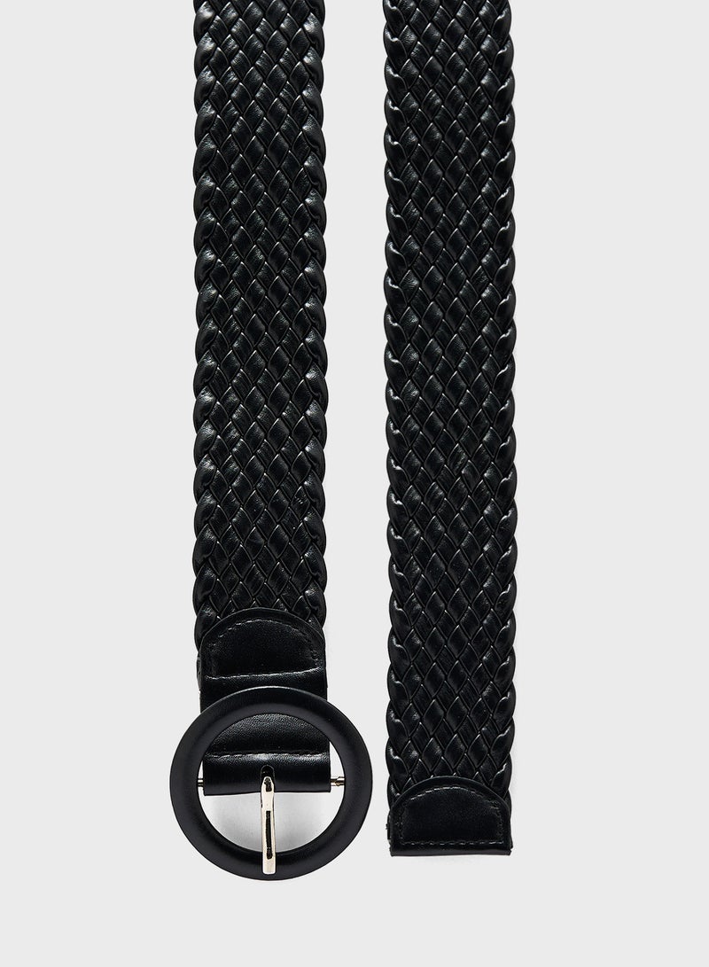 Ginger Round Buckle Woven Belt  - Image 2