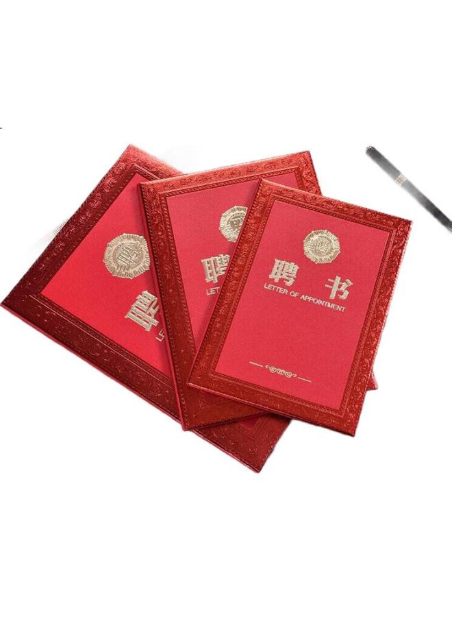 Tianshun خطاب تعيين تيانشون B4، خطاب توظيف، خطاب ارتباط، خطاب تعيين، غلاف خطاب تعيين مخصص، غلاف شهادة مطبوع بختم ذهبي، صفحات داخلية، نواة داخلية، تخصيص الطباعة، شعار، حجم 8K، 10 كتب لكل عبوة (بما في ذلك 20 صفحة داخلية B4) - Image 2