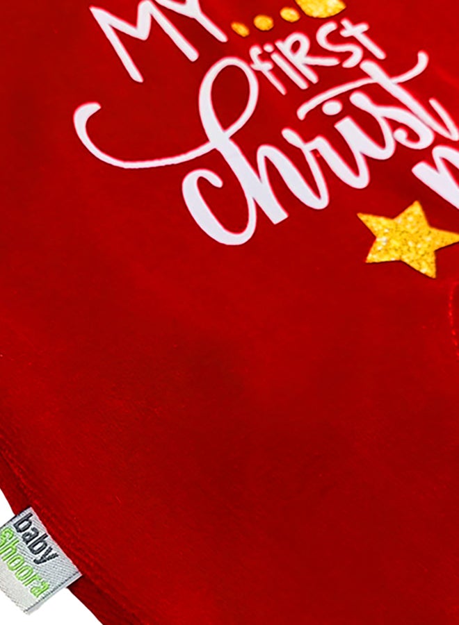 BabyShoora Baby Unisex Velvet Printed Winter Bodysuit - Image 3