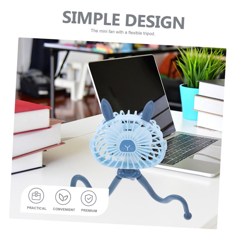 Portable Stroller Fan Clip Flex Tripod Black for Crib Car Seat Outdoor Use - Image 5