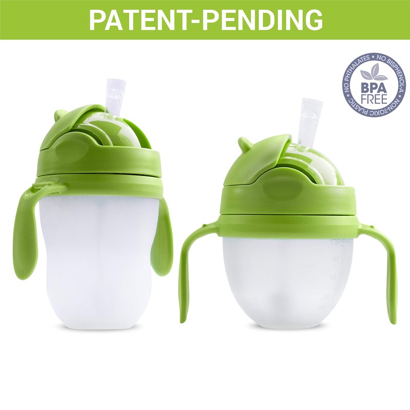 ANPEI 3-in-1 Weighted Straw Sippy Cup Conversion Kit for Comotomo Bottles | Versatile, Leak-Proof - Easy-to-Use Solution for Babies and Toddlers | Compatible with 5oz & 8oz Bottle (Green) - Image 2