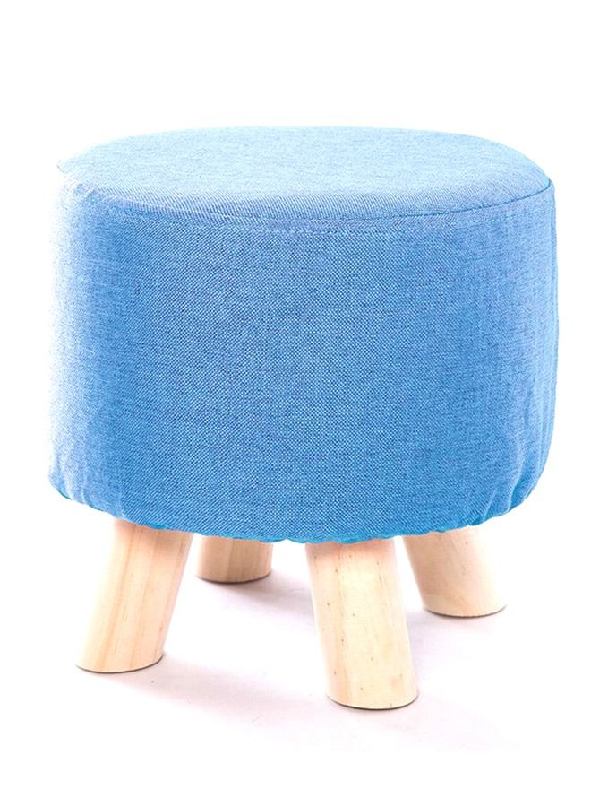LINGWEI Ottoman Footstool Makeup Small Vanity Chair Upholstered Padded Pouf Fiber Linen Shoe Change Chair Feet Rest Stool  - Image 1