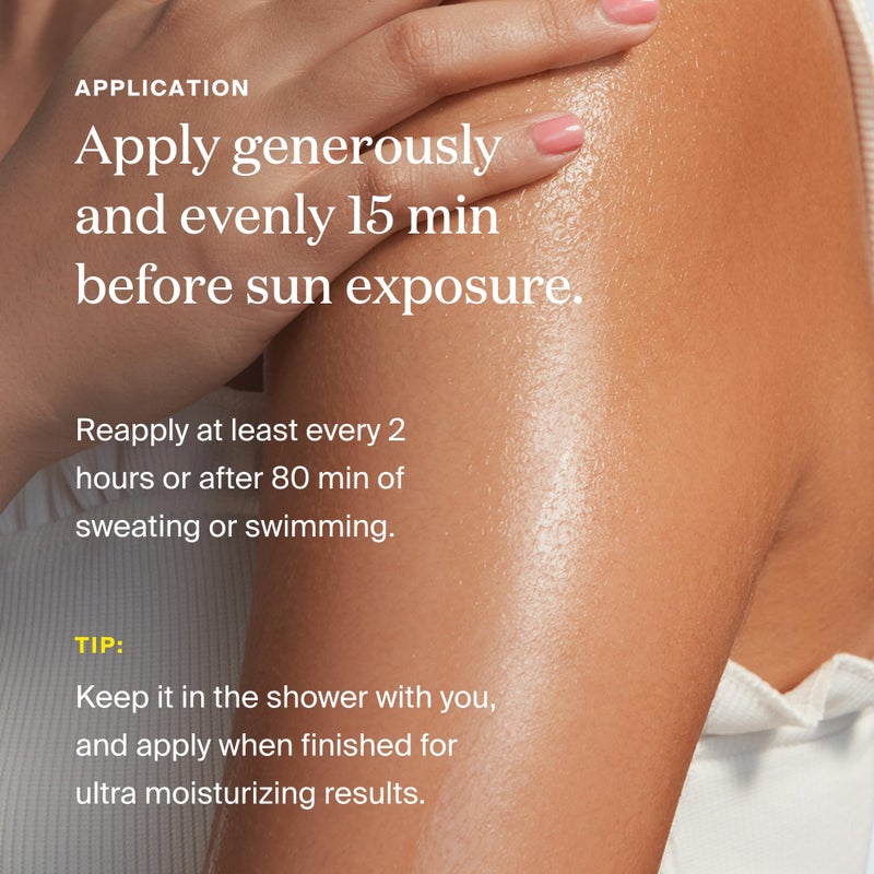 Supergoop! Glow Oil, 1.0 fl oz - SPF 50 PA++++ Hydrating, Nourishing Vitamin E Body Oil + Broad Spectrum Sunscreen Protection - With Marigold, Meadowfoam & Grape Seed Extracts - Image 4