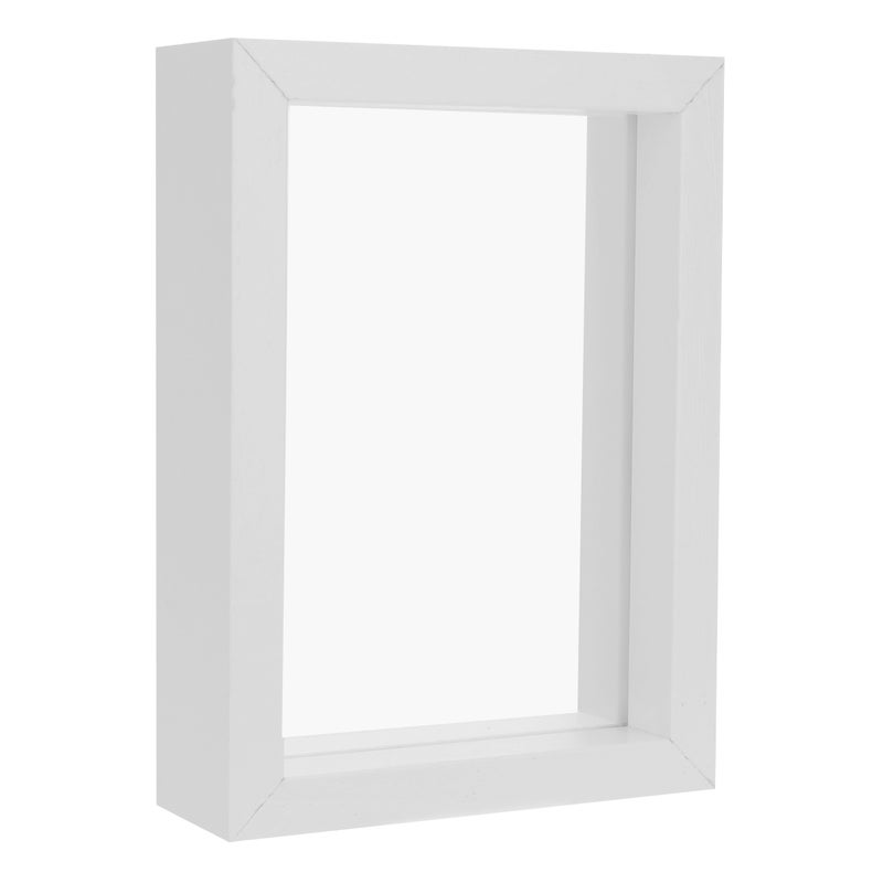 2pcs DIY Stereoscopic Plant Specimen Frame Double Sided Glass Leaves Photo Frame Table Decoration (White, 6 Inches) - Image 2