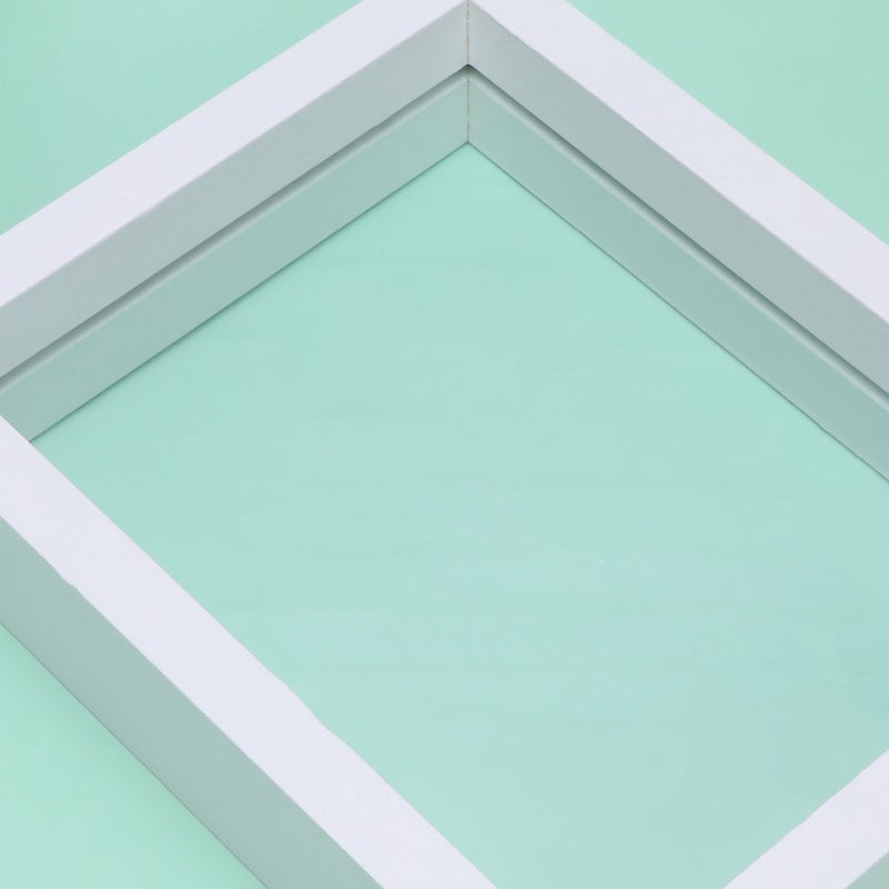 2pcs DIY Stereoscopic Plant Specimen Frame Double Sided Glass Leaves Photo Frame Table Decoration (White, 6 Inches) - Image 3