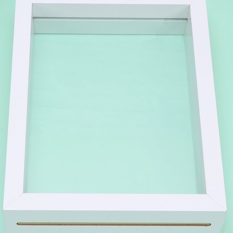 2pcs DIY Stereoscopic Plant Specimen Frame Double Sided Glass Leaves Photo Frame Table Decoration (White, 6 Inches) - Image 5