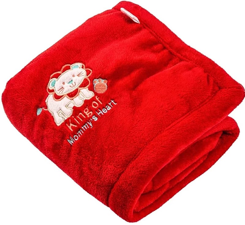 BRANDONN Baby Blankets New Born Double Layer Soft Coral Crib Top Sheet Cum Baby Bath Towel Bed Bedding For Baby Boys And Baby Girls, ?Flannel - 1 - Image 5