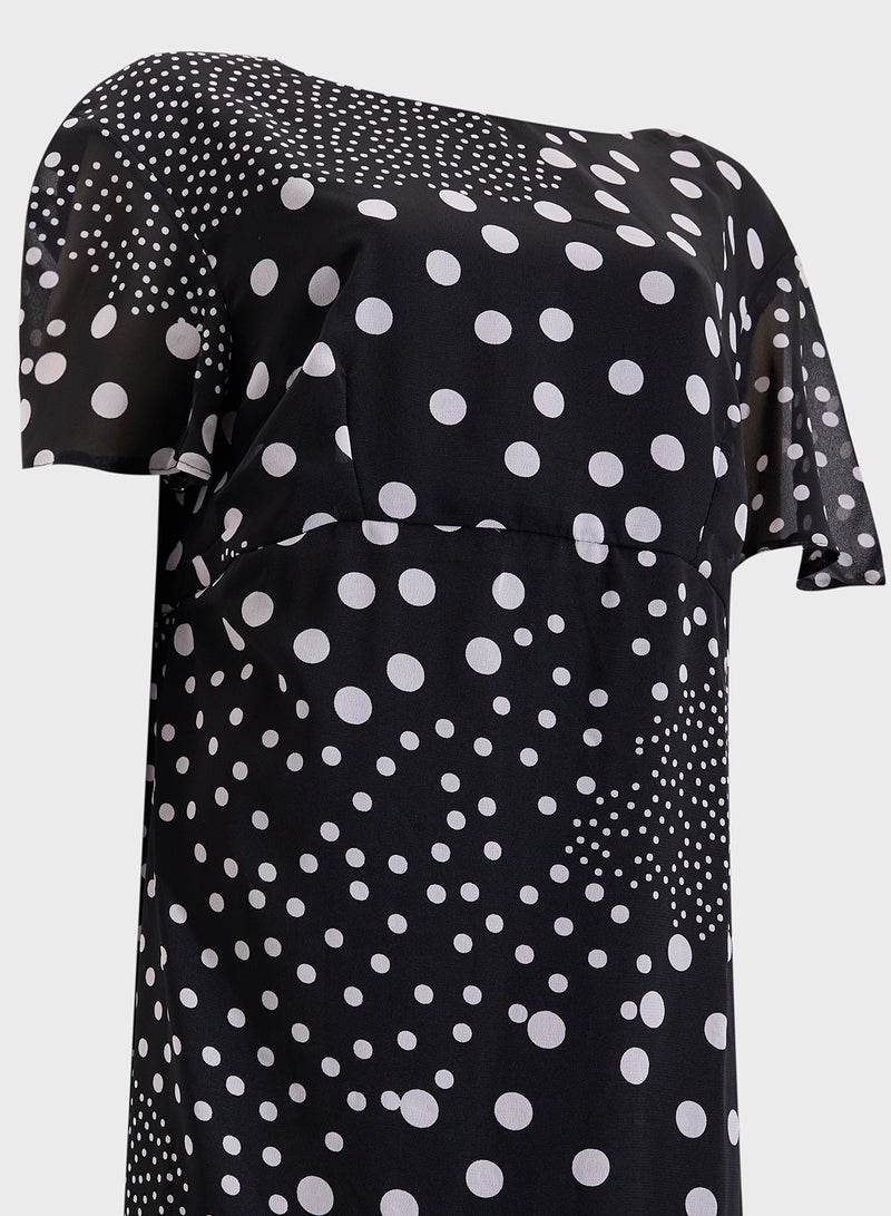DOROTHY PERKINS Polka Dot Midi Dress  - Image 5