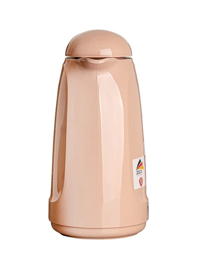 VALK Vacuum Flask 1.0 Liter Mocca – Double-Wall Glass Interior, Plastic Exterior, Wide Mouth & Leak-Proof Cap – Made in Germany - Image 4