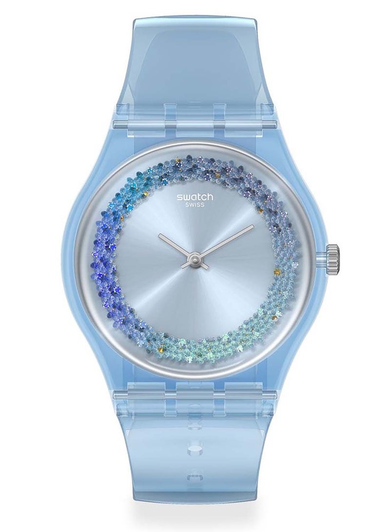 Swatch ساعة يد نسائية مقاومة للماء من Azzura بحركة كوارتز - 41 مم - Image 2