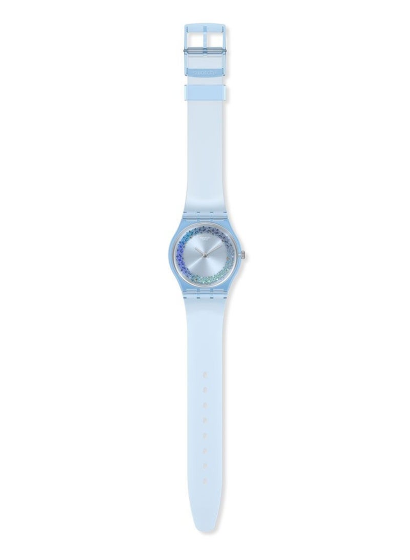 Swatch ساعة يد نسائية مقاومة للماء من Azzura بحركة كوارتز - 41 مم - Image 3