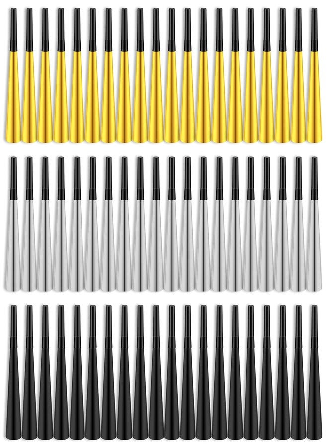Syhood 60 Pcs 2026 New Years Party Horns Gold Silver Black - Image 1