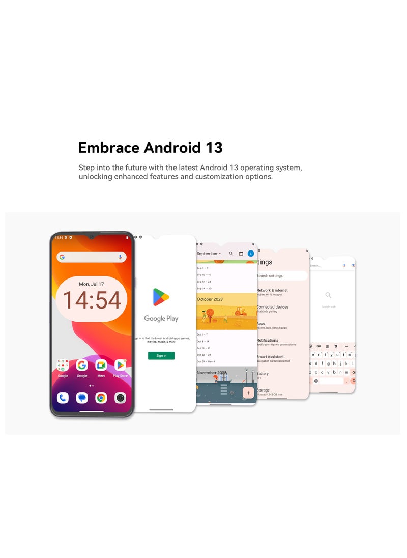 Note 50 Smartphone 16GB RAM + 256GB ROM Android 13 6.56'' HD+ Display 5200mAh Battery 50MP+8MP Cameras Octa Core Face ID/Fingerprint/NFC/OTG/GPS
