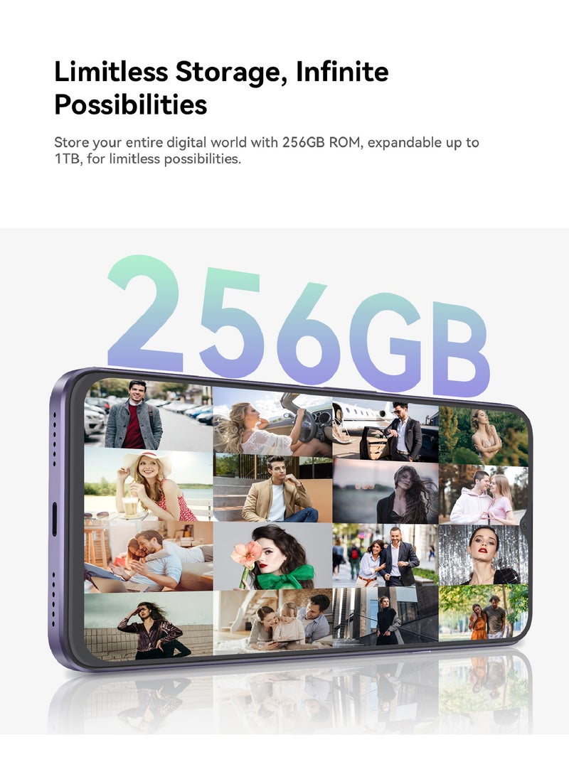 Note 50 Smartphone 16GB RAM + 256GB ROM Android 13 6.56'' HD+ Display 5200mAh Battery 50MP+8MP Cameras Octa Core Face ID/Fingerprint/NFC/OTG/GPS