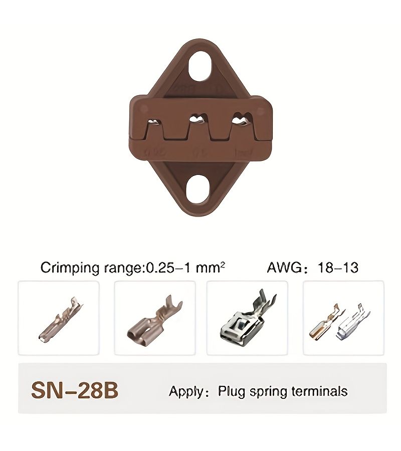 Multi Functional Wire Crimping Pliers SN-06WF Replacement Jaw Mold - Image 5