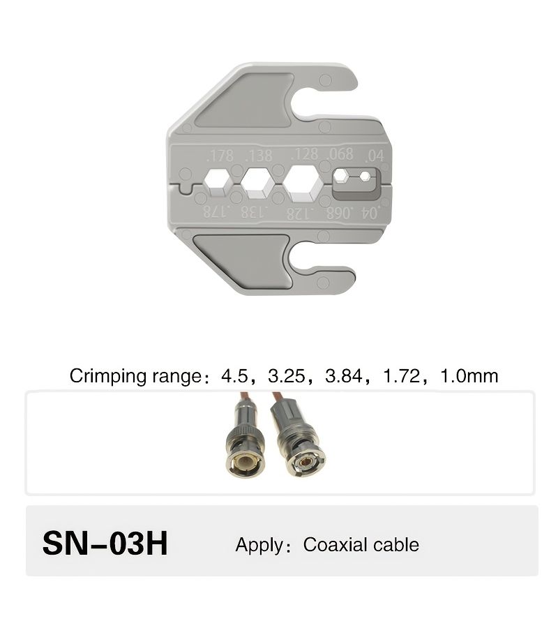 Multi Functional Wire Crimping Pliers SN-06WF Replacement Jaw Mold - Image 1