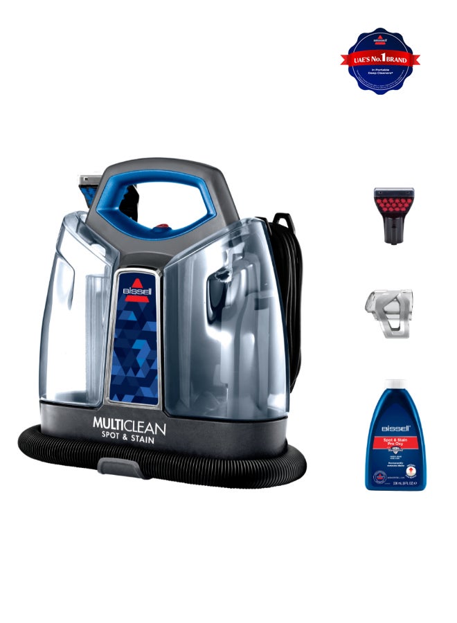 Bissell SpotClean ProHeat  Portable Cleaner with Powerful Suction & HeatWave Technology | Removes Tough Stains from Carpets, Furniture, Curtains & Car Interiors 1.1 L 330 W 47202 Black/Blue - Image 1