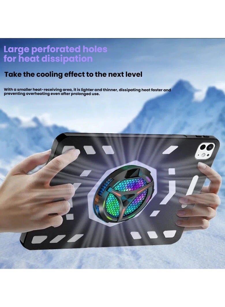 عام حافظة لجهاز iPad Pro 11 إنش M4/M5 (2024/2025)، تبديد حرارة مجوف، غطاء واقٍ رفيع كامل مضاد للصدمات. - Image 3