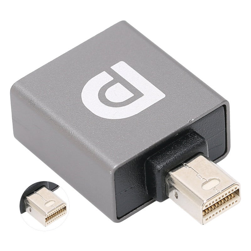 DP to DP Adapter 8K 60Hz Mini DP Male to DP Female Connector - Supports 7680x4320 Resolution 4K 240Hz Aluminum Shell for Computer Monitor Projector - Image 4