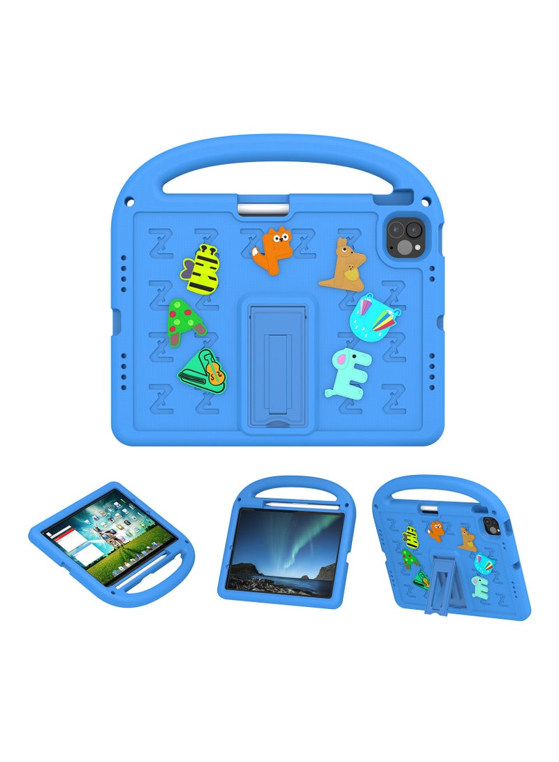غطاء أطفال مضاد للصدمات لآيباد برو 11 2024 - تصميم متين من مادة EVA مع حامل مدمج