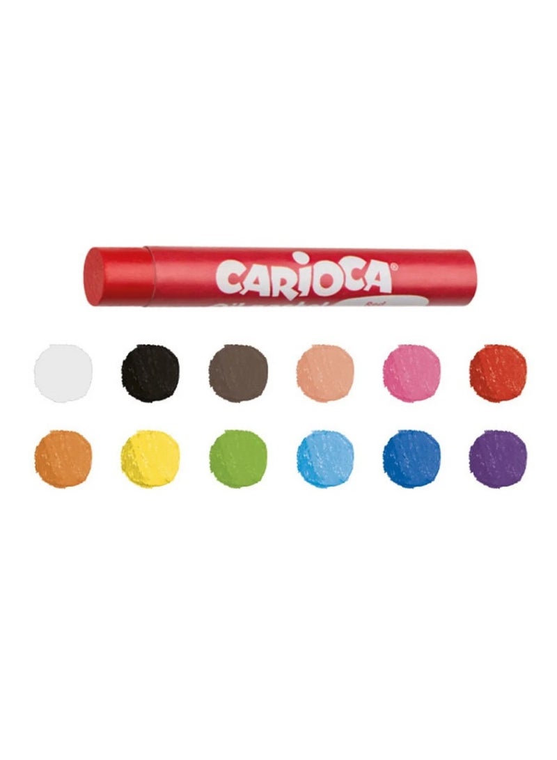 Carioca Oil Pastel 12 Color - Image 2