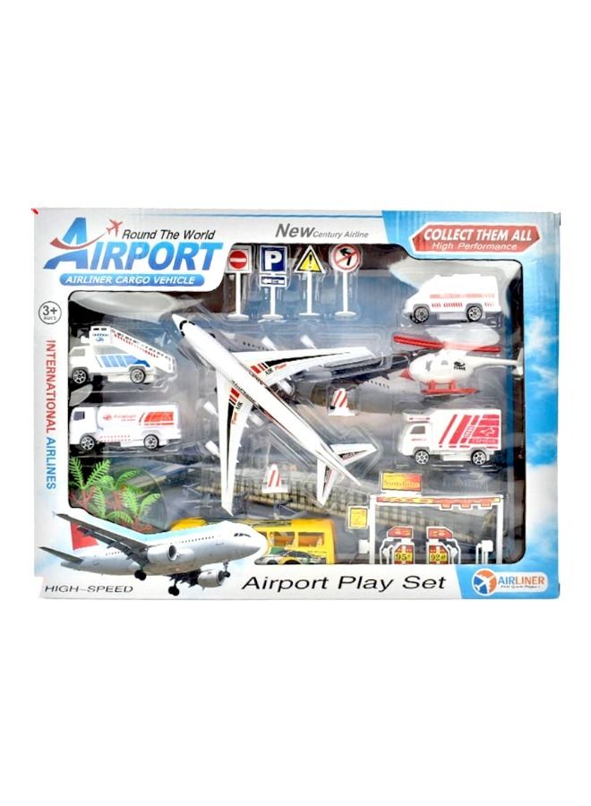 Toy Box International Airlines Cargo Vehicle Airport Playset