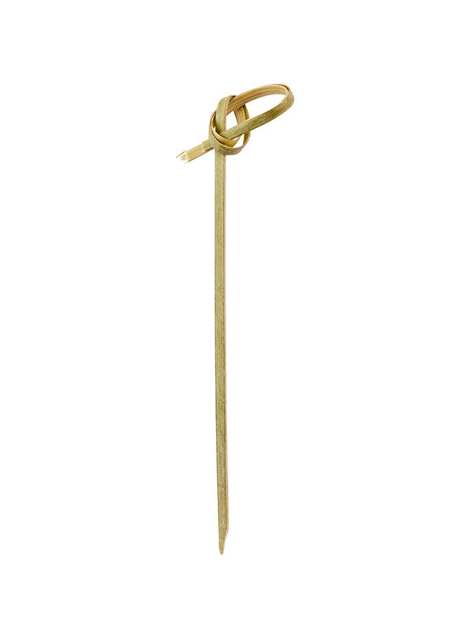 Restaurantware-4 Inch Knotted Bamboo Skewers, 1000 Sturdy Disposable Bamboo Food Picks - Sturdy, Looped Knot, Bamboo Appetizer Picks, Sustainable, For Serving Appetizers and Cocktail Garnishes - Image 1