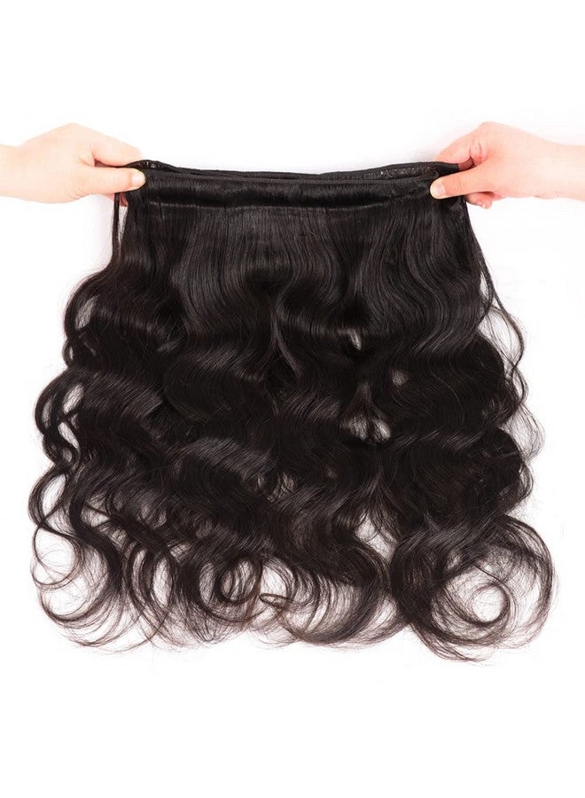 Beauty Queen 10A حزم شعر بشري مموج برازيلي (20 22 24 بوصة) حزم شعر بشري 100% غير معالجة نسج 3 حزم شعر بشري عذري لون طبيعي إكستنشن شعر ريمي - Image 4