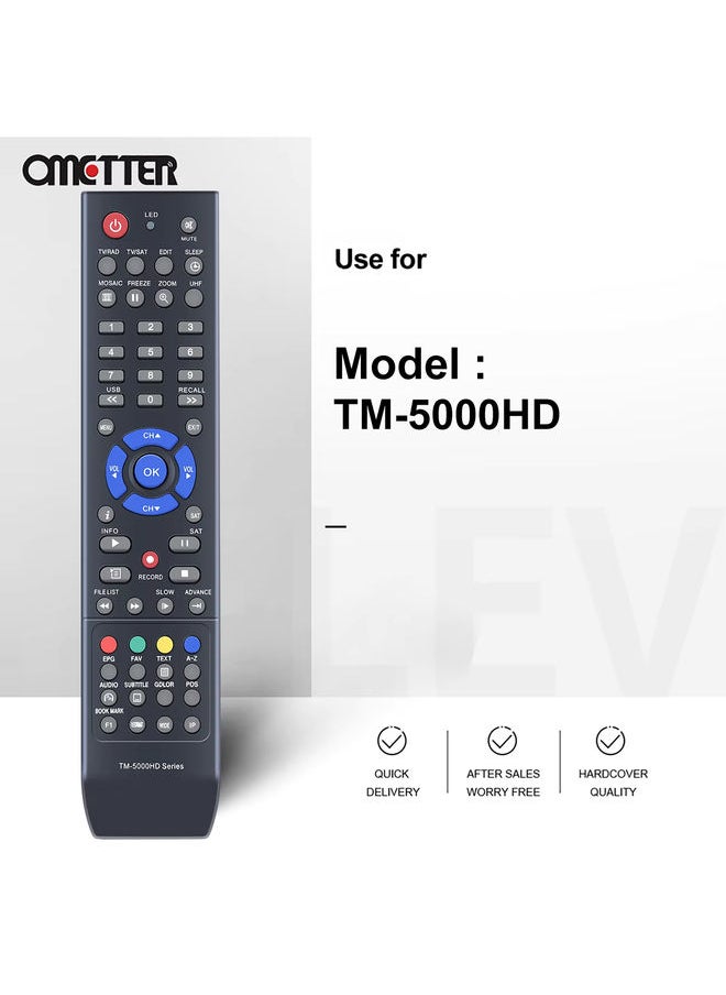 OMETTER - TM-5000HD Replaced Remote Control for Technomate TV TM-5402HD M3 CI Super+ - Image 1