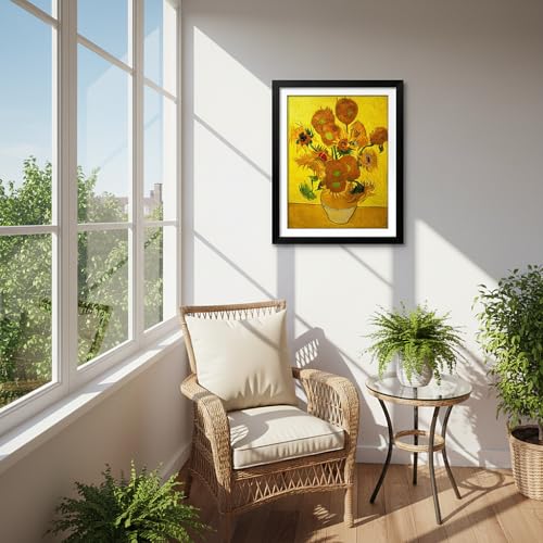NIHOJIUMA NIHO-JIUMA Diamond Painting Kits Van Gogh's Sunflower, DIY 5D Full Drill Diamond Art Gift for Adult/Teen, Home Decoration (30x40cm/12x16inches) - Image 5